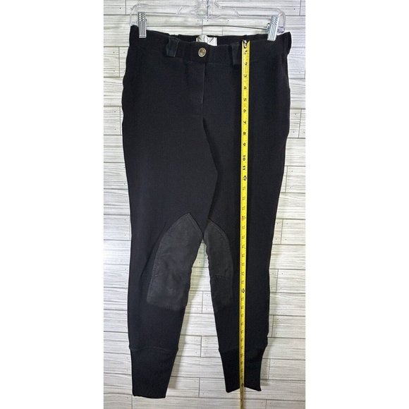 Tuff Rider Horseback Riding Equestrian Ribbed Knee Patch Breeches‎ Pants Gray - Picture 9 of 10